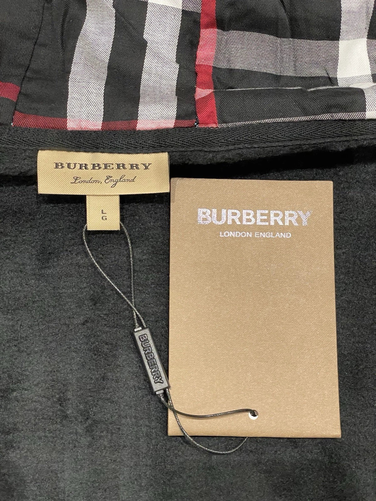 Nova Saints™ Burberry London Men's Zip-Up Hoodie Jacket