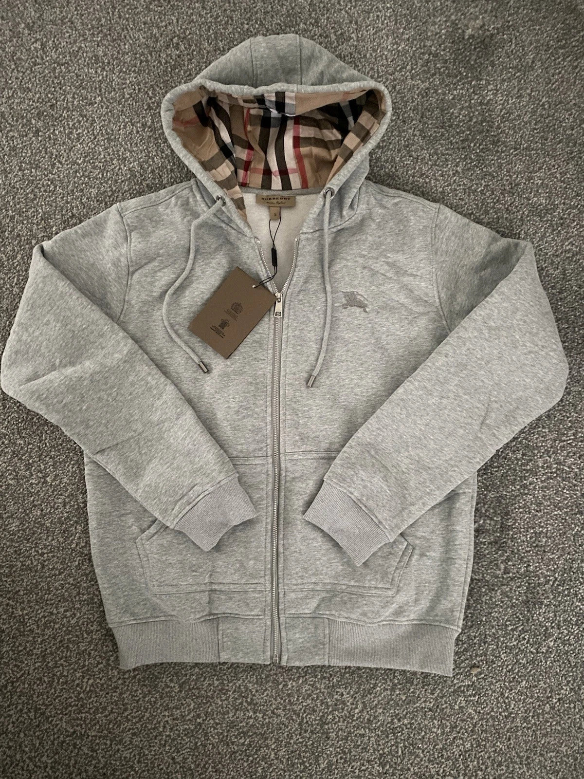 Nova Saints™ Burberry London Men's Zip-Up Hoodie Jacket