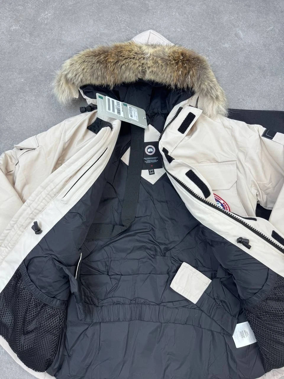 Nova Saints™ Canada Goose Puffer Fur Coat