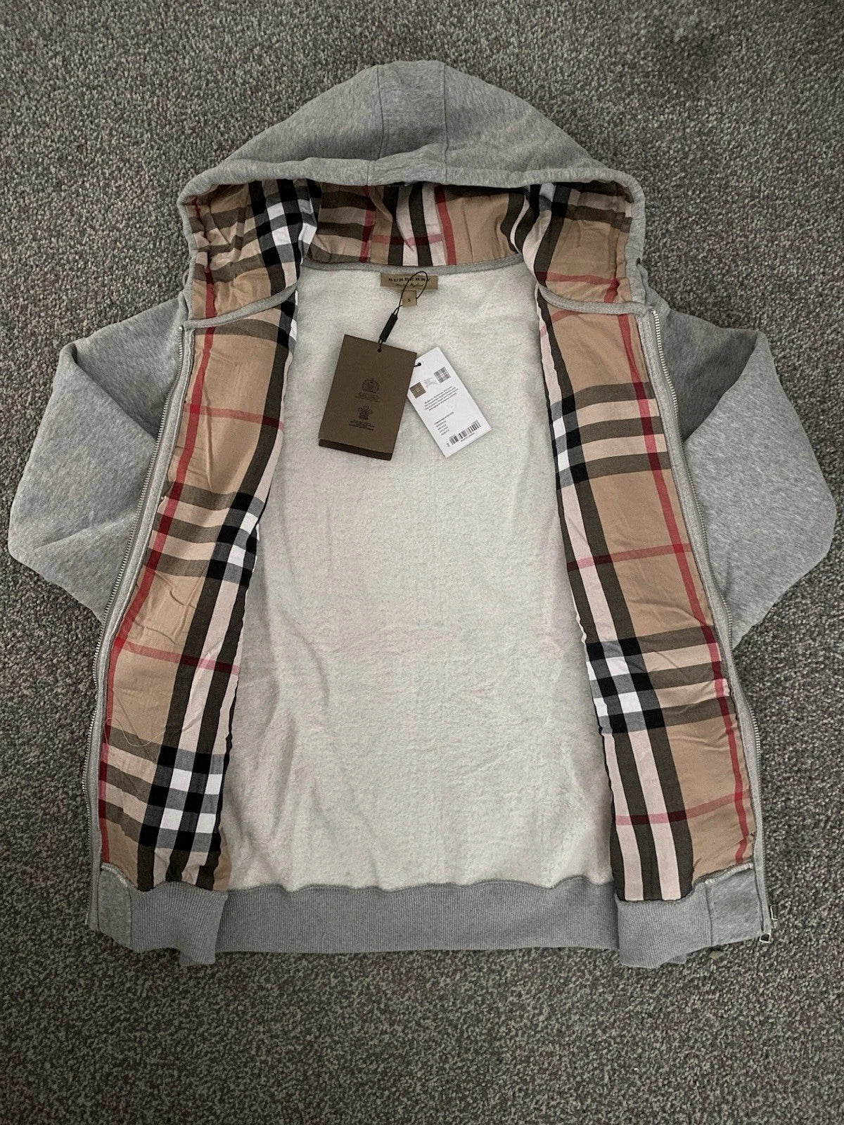 Nova Saints™ Burberry London Men's Zip-Up Hoodie Jacket