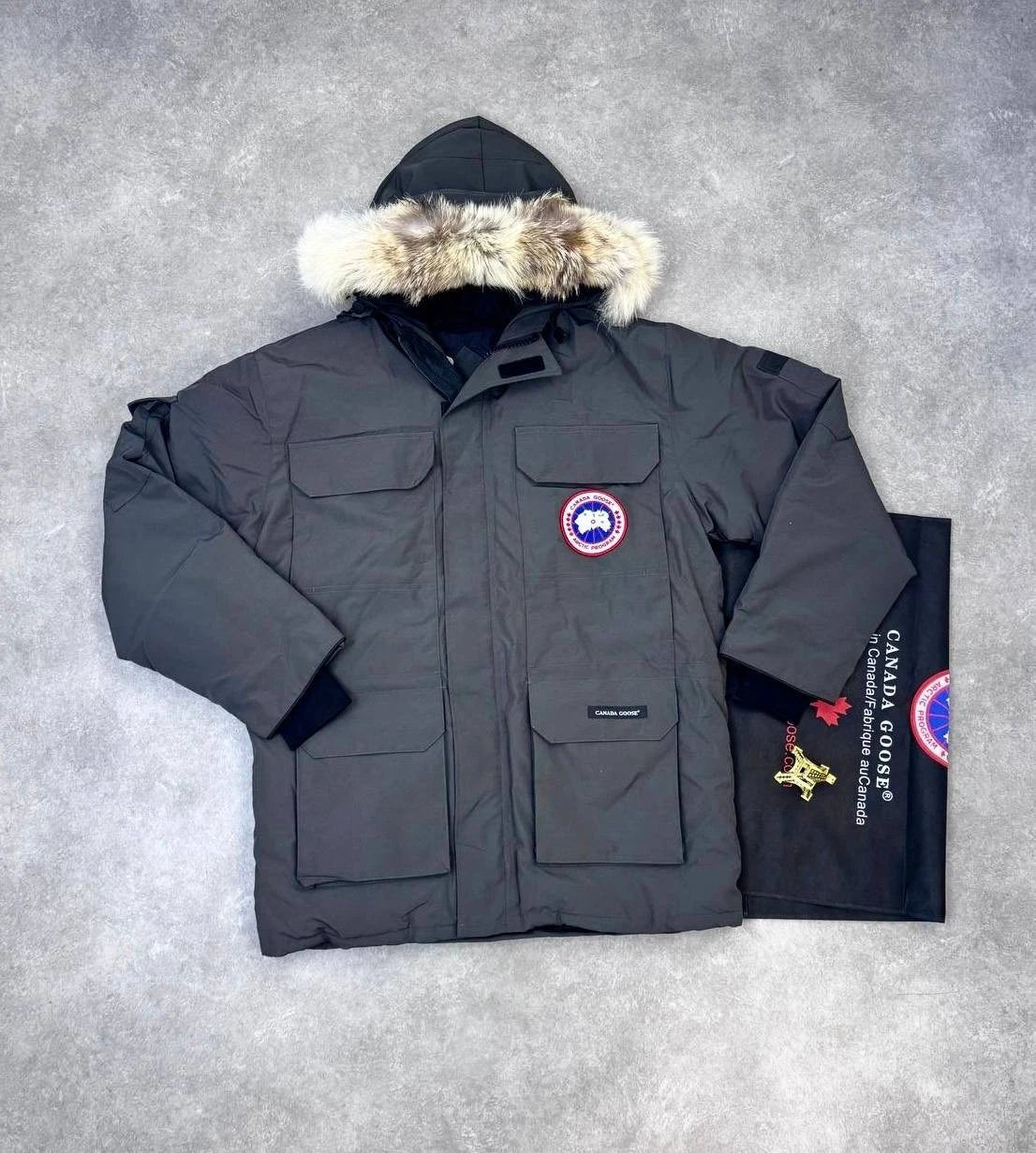 Nova Saints™ Canada Goose Puffer Fur Coat