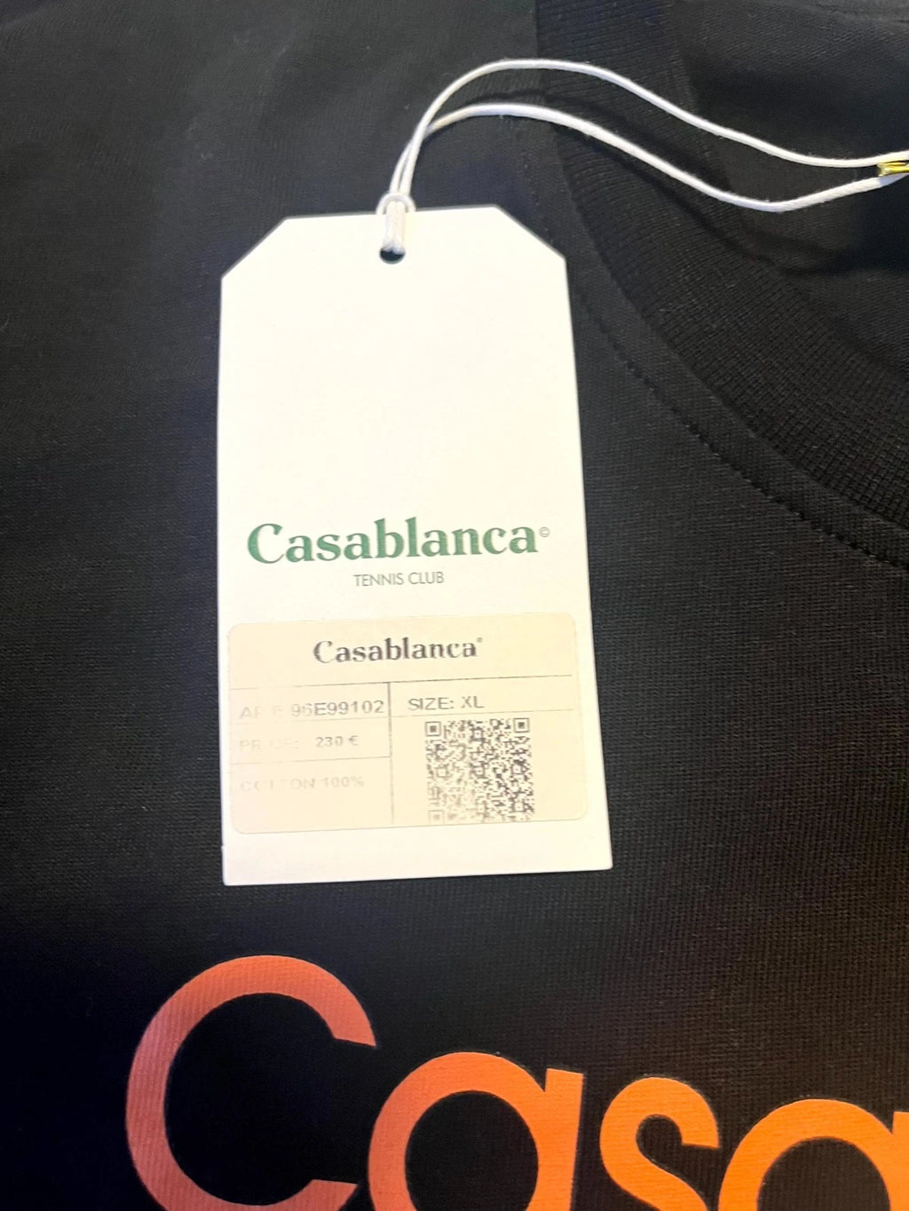 Nova Saints™ Casablanca T-Shirt Mens  Black Afro Cubism Tennis Club' Icon Graphic Crewneck