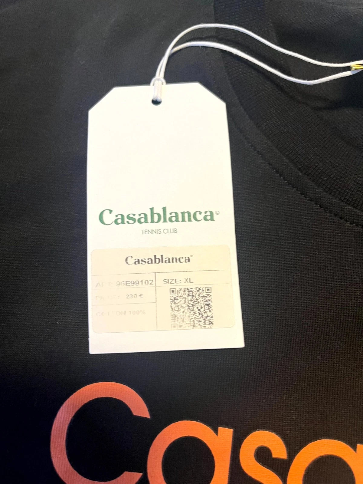 Nova Saints™ Casablanca T-Shirt Mens  Black Afro Cubism Tennis Club' Icon Graphic Crewneck