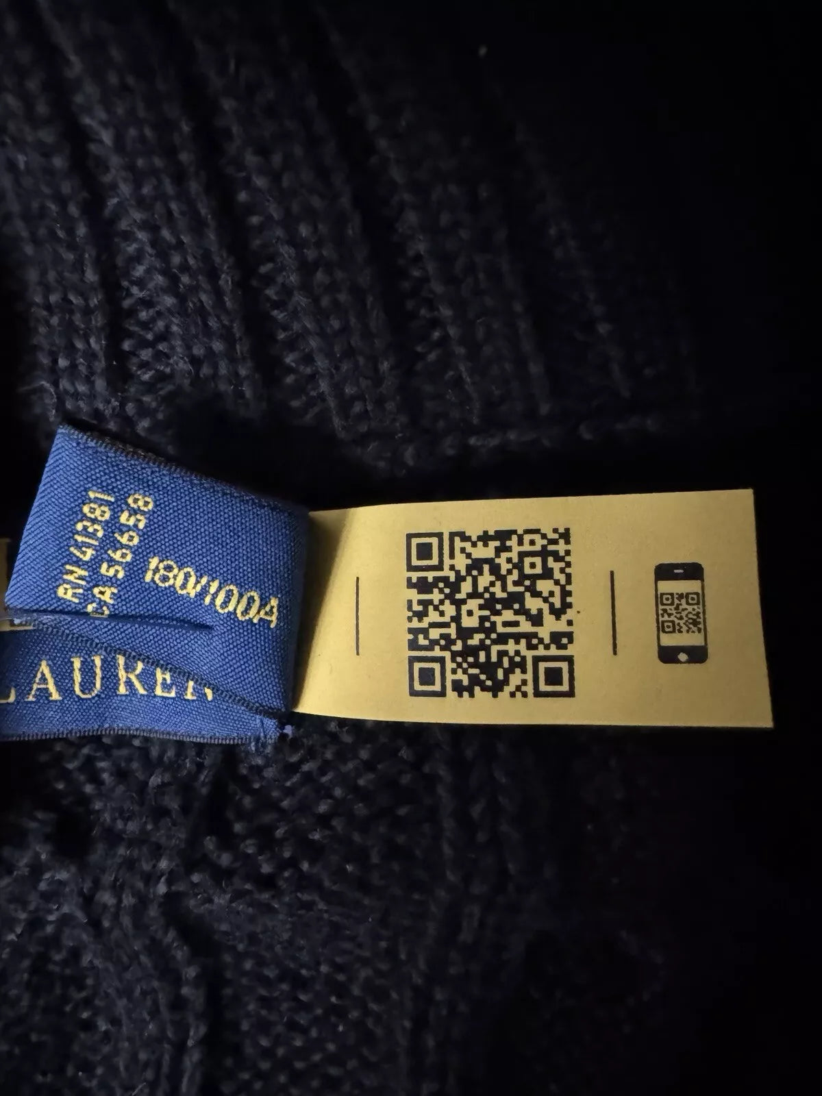 Nova Saints™ Polo Ralph Lauren Men’s Cable-Knit Cotton Quarter-Zip Sweater