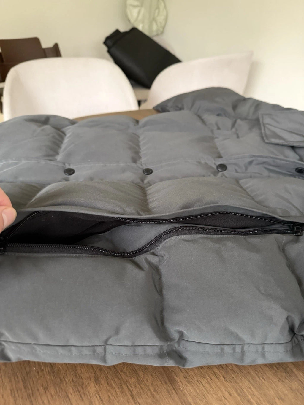 Nova Saints™ Canada Goose Wyndham Parka Grey/Black Badge