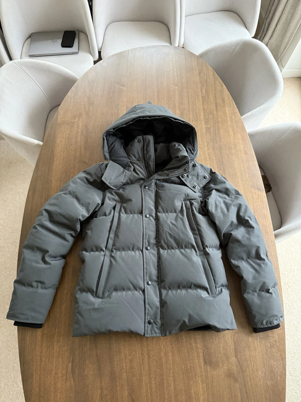 Nova Saints™ Canada Goose Wyndham Parka Grey/Black Badge