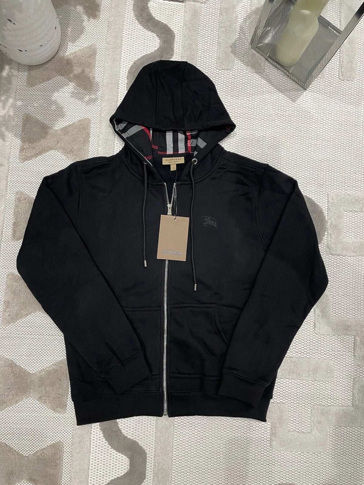 Nova Saints™ Burberry London Men's Zip-Up Hoodie Jacket